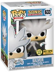 Figurine Funko Pop - Sonic Le Hérisson N°633 - Silver - Glow In The Dark (52249)