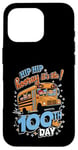 Coque pour iPhone 16 Pro 100 Days of School Bus Driver Kids Teacher Hooray 100