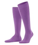 FALKE Men's Airport M KH Wool Cotton Long Plain 1 Pair Knee-High Socks, Purple (Pink Iris 8943), 8.5-9.5