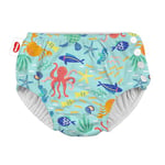 Huggies Little Swimmers, Size 5-6 (12-18 kg), 1 Reusable Swimsuit Diaper with Navy Pattern