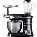 Royalty Line 3-i-1 köksmaskin 1900W / 6,5L hackare/mixer/röra - Svart