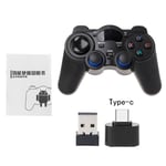 Manette De Jeu Sans Fil 2.4 Ghz, Avec Adaptateur De Convertisseur Otg Micro Usb, Joystick, Pour Boîtier Tv Android, Pc, Ps3