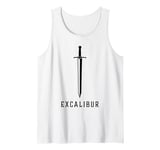 Excalibur The Legendary Sword in the Stone of King Arthur Tank Top