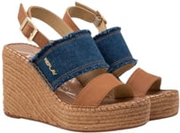 Replay Femme GWP4G .000.C0026T Sandale cale, Denim 220, 38 EU