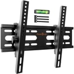 TV Wall Bracket - Sturdy Tilt TV Wall Mount for 13-42 inch TVs Max Weight 45kg, Max VESA 300X300mm, Spirit Level, Cable Ties Included – PGST1-E