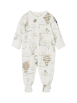 Polarn O. Pyret Baby Hot Air Balloon Sleepsuit, White