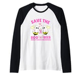 Save The Boobees Boo Bees Breast Cancer Halloween Women Raglan Baseball Tee