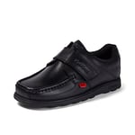 Kickers Boys Fragma Leather Shoe in Black - Size 6 UK - Black