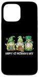 Coque pour iPhone 13 Pro Max Gnomes irlandais heureux de la Saint-Patrick