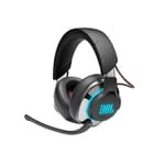 JBL Quantum 810 Wireless - Casque supra-auriculaire pour le gaming, double connection sans fil 2.4GHz et Bluetooth, réduction de bruit active, autonomie de 30 h, microphone à tige Voice-Focus - Noir