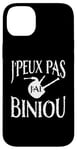 Coque pour iPhone 14 Plus Bretagne Je peux pas j'ai Biniou Idée cadeau Humour Breton