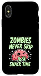 Coque pour iPhone X/XS Zombie Apocalypse Humour Humour Humour Undead Quotes Survival Comedy