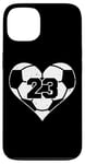 iPhone 13 Soccer Number 23 Jersey Funny Soccer Heart Game Day Case