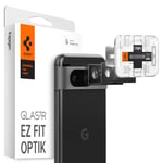 Spigen Glas.tR EZFit Optik Tempered Glass Camera Lens Protector for Google Pixel 8 - Black (2 Pack)