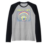 SpongeBob SquarePants Kanji Spongebob Manche Raglan