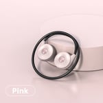 OLAF Real Bone Conduction Headphones Wireless Earphones Bluetooth 5.3 Sports Headset with Mic Portable Earbuds IPX6 Waterproof-Light pink-boxed