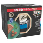 Sheba Classics Cat Food Trays Ocean Collection in Terrine 32x85g