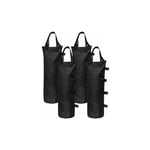 Debuns - 4Pcs Sacs De Poids De Sable Poids De Jambe Pour Tente Pop Up Pare-Soleil Pare-Soleil Sac De Pieds Leste, Noir..