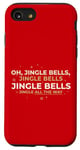 Coque pour iPhone SE (2020) / 7 / 8 Oh Jingle Bells Jingle All The Way, paroles de Noël, Peggy Lee