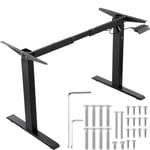 VEVOR Cadre de bureau électrique sur pied moteur hauteur réglable 70-117 cm noir