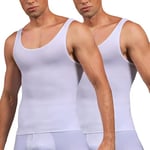 SLIMBELLE Débardeur Homme Tee Shirt Compression Homme élasticité Minceur Top Gainant Ventre Plat Homme Body Shaper Gainant Maillots De Corps Homme