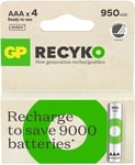 Gp Recyko Rechargeable Battery Aaa 950 Mah 4-p