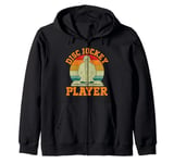 Disc Jockey Player Retro DJ Music Vinyl Records Disc Jockey Zip Hoodie