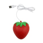 Cartoon Strawberry Computer Mice 3D Strawberry Mause Wired Mouse USB Optical