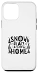 Coque pour iPhone 12 mini Snow Place Like Home, des vacances de Noël confortables