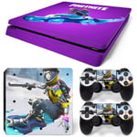 Kit De Autocollants Skin Decal Pour Console De Jeu Ps4 Slim Full Body Fortnite Fortnite, T1tn-Ps4slim-6055