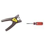 C.K T1260 Automatic Cable & Wire Stripper, Green|Yellow|Brown|Grey & CK Re-Threading Tool M3.5x0.6