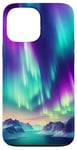 Coque pour iPhone 13 Pro Max Northern Lights Arctic Christmas Lumières magiques dans le ciel