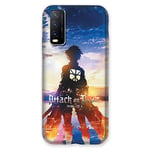 Cokitec Coque pour Vivo Y20S Manga Attaque Titans Soleil