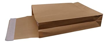 500 Pochettes KRAFT ARMÉ C4 avec soufflet de 70 mm 229 x 324 mm 135 g kraft renforcé Brun auto adhésive enveloppe 22 x 33 soufflet 7 cm armé enveloppe haute pochette expédition solide indéchirable