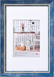 walther design Cadre photo walther design bleu 40 x 50 cm avec passe-partout, cadre chalet design EL050L