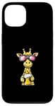 Coque pour iPhone 13 Girafe de ski avec bière | Apres Ski Comic