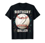 It's My 2nd Birthday Baseball 2 Year Old Boy Girl T-Shirt