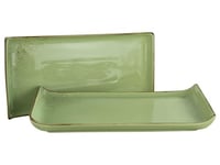 Creatable, 33014, Série NATURE COLLECTION, Green, set de vaisselle, BBQ plat 2 pièces