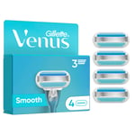 Venus - Gillette Venus Smooth Rakblad för Kvinnor - Blue/White - 4 st