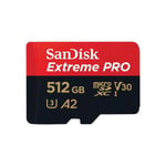 Sandisk 512GB Memory Card MicroSDXC Extreme Pro USB SDSQXCD-512G-GN6MA