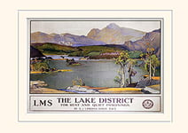 Pyramid International The Lake District (1) -Mounted Print Memorabilia 30 x 40cm, Paper, Multicoloured, 30 x 40 x 1.3 cm