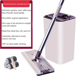 Flat Mop And Buckets Set Wash And Dry Mopping System With Bucket Stainless Steel Pole And Extra Washable Mop Refill Pads Home Flat Mop Bucket Wash And Dry For household cleaning