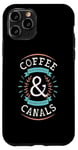 Coque pour iPhone 11 Pro Coffee Lovers Narrowboats Canal Barge Boat Life