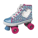 Disney Frozen II Roller Skates with Sequins, Swivel, Multi-Colour, 33-34