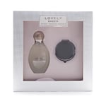 Sarah Jessica Parker Lovely Sheer Gift Set: EDP Spray 100ml & Compact Mirror