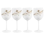 500ml Moet Champagne Flutes Glass Plast Akryl Champagne Glas Vinglas WHITE 4PCS