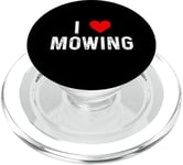 I Love Mowing – Heart – Tondeuse à gazon pour gazon PopSockets PopGrip pour MagSafe