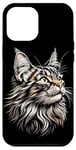 Coque pour iPhone 12 Pro Max Maine Coon Chat Cat Amoureux des Chats Maine Coon Doux