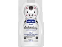 On Line On Line Le Petit 3In1 Cleansing Gel For The Body, Hair And Face For Children Chocolate 350Ml