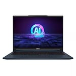 MSI Stealth 16 AI Studio A1VGG-059NZ Laptop 40.6 cm (16&quot;) Quad HD+ Intel Core Ultra 9 185H 32 GB DDR5-SDRAM 2 TB SSD NVIDIA GeForce RTX 4070 Wi-Fi 7 (802.11be) Windows 11 Home Blue